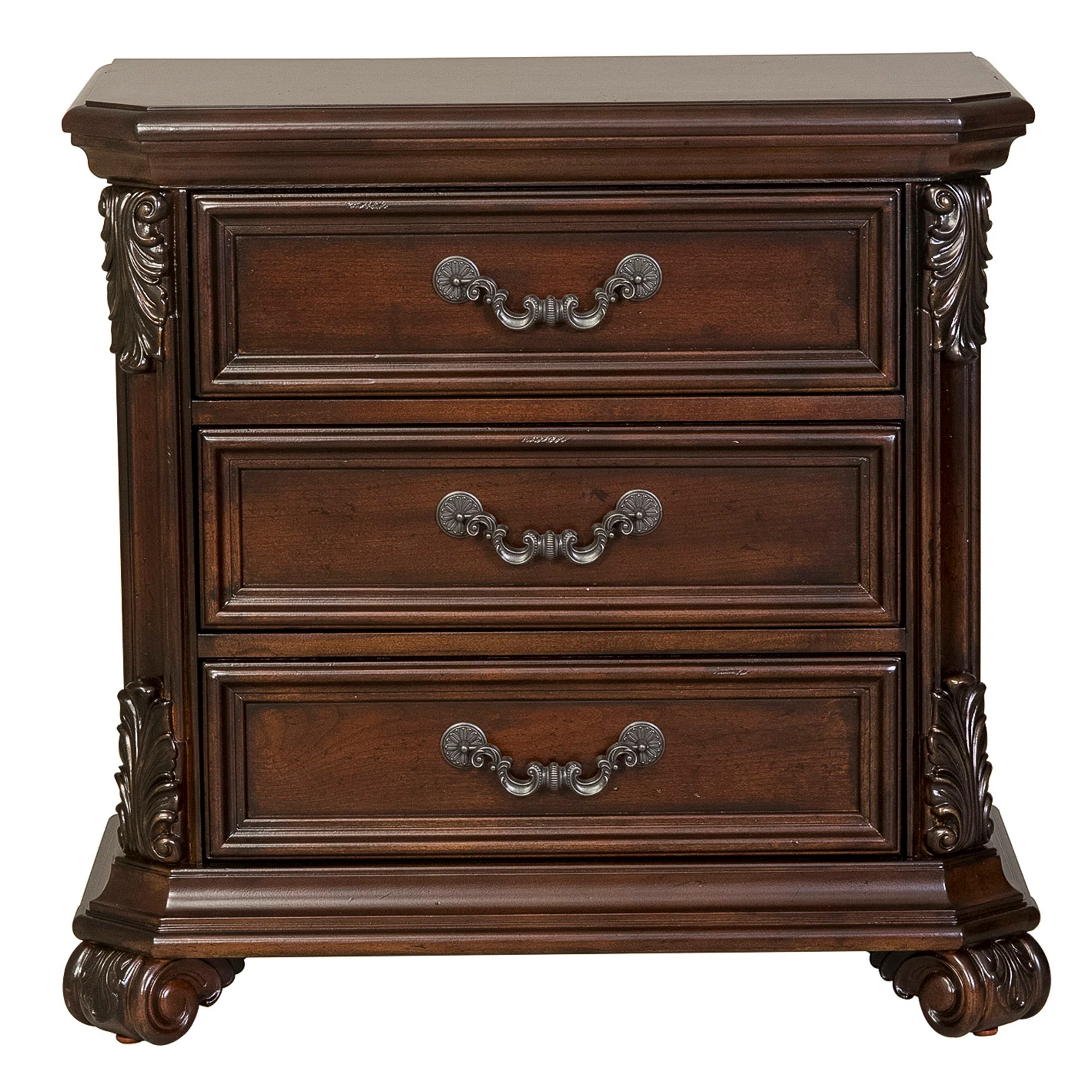 Messina Estates - 3 Drawer Nightstand - Cognac - Image 1