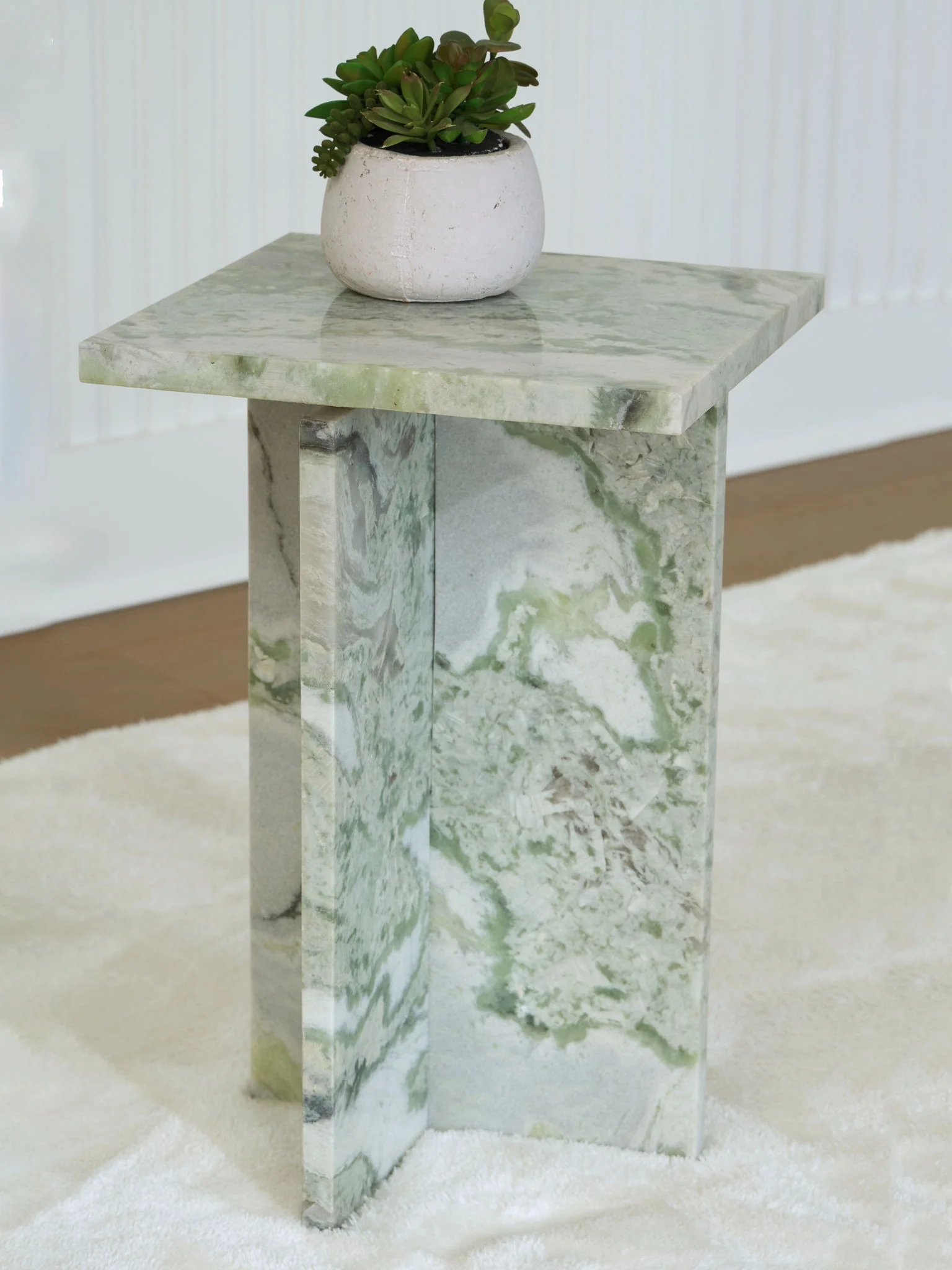 Deaconwell - Accent Table - White / Green - Image 3