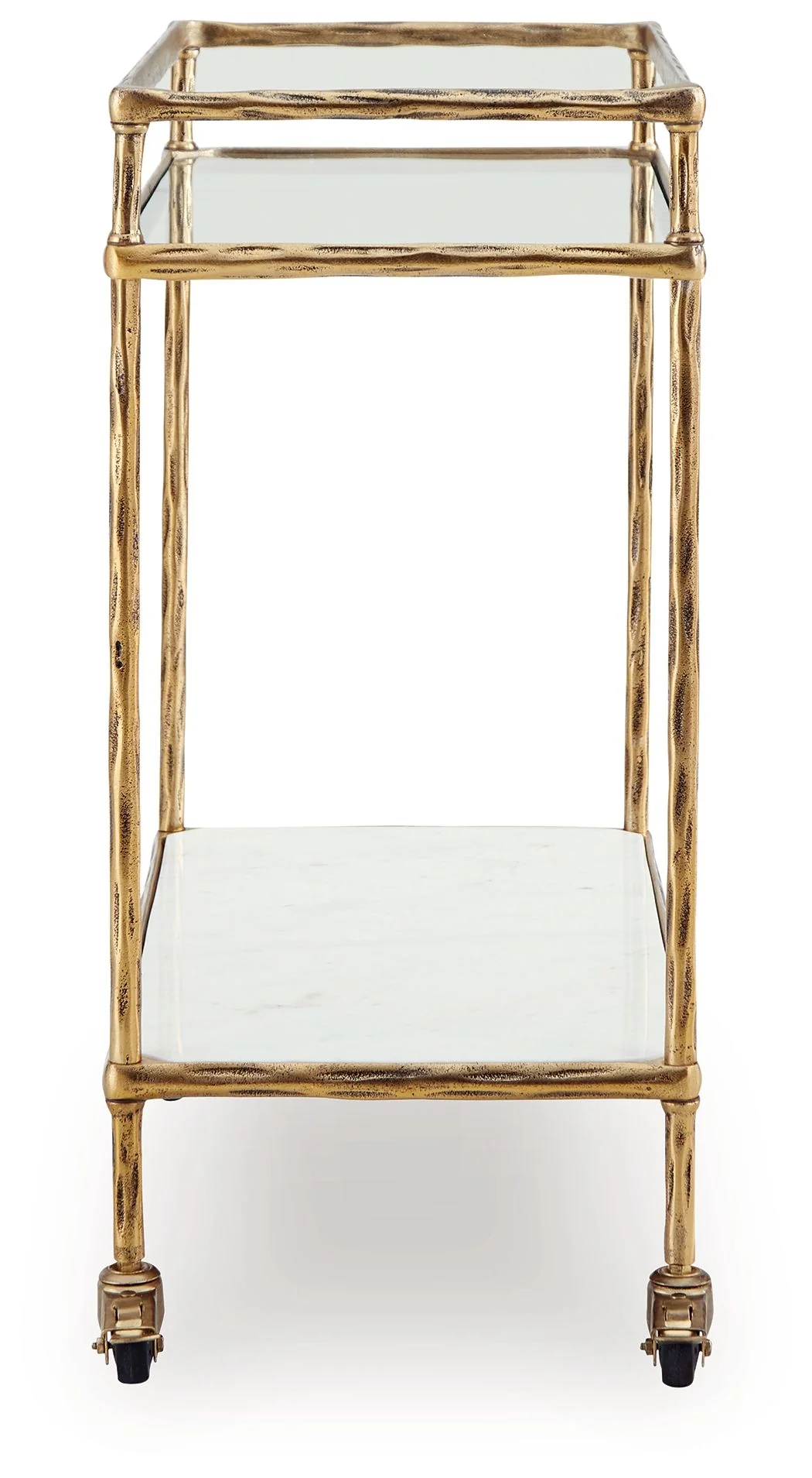 Plattfield - Bar Cart - Antique Gold Finish - Image 2