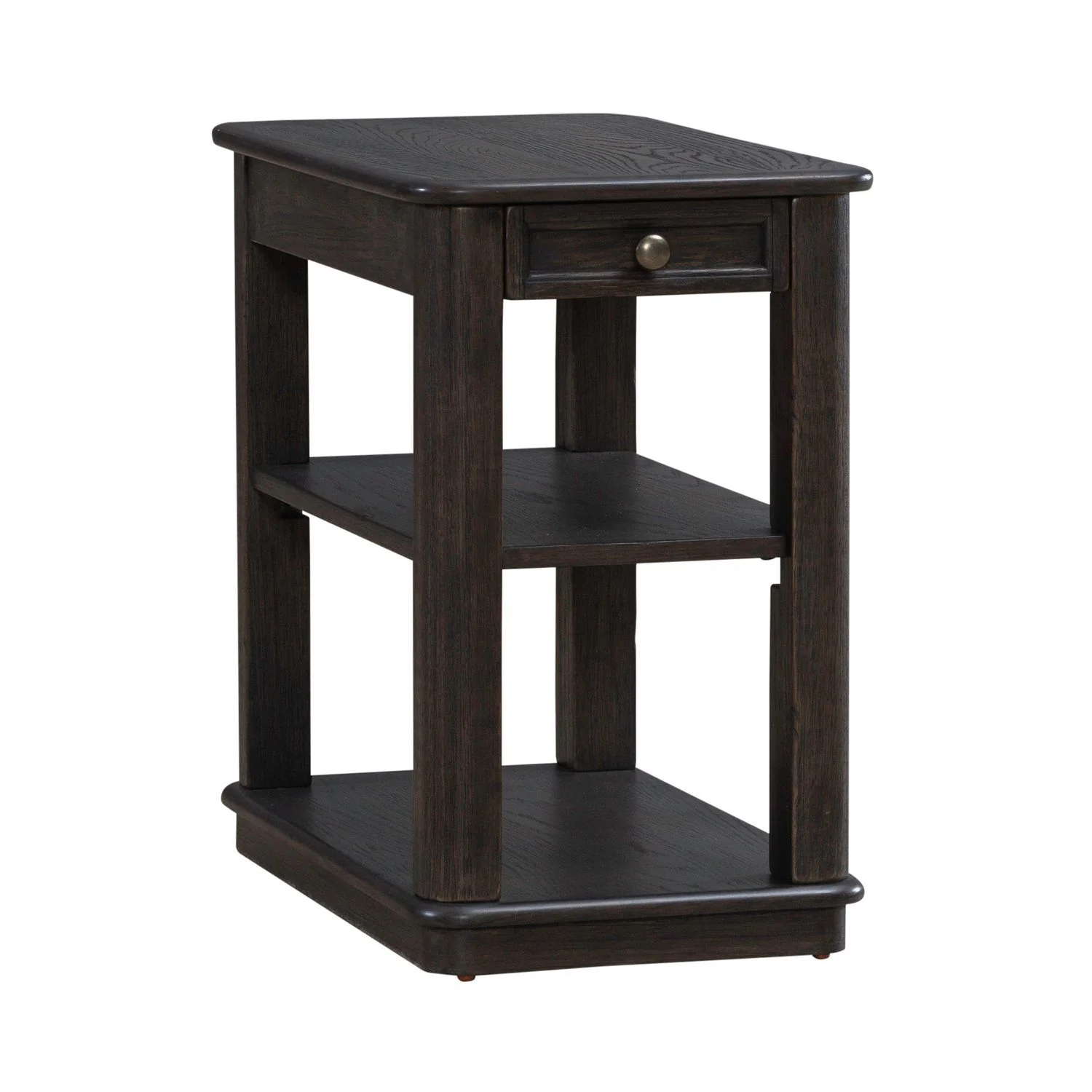Wallace - Chair Side Table - Aged Oak - Image 2
