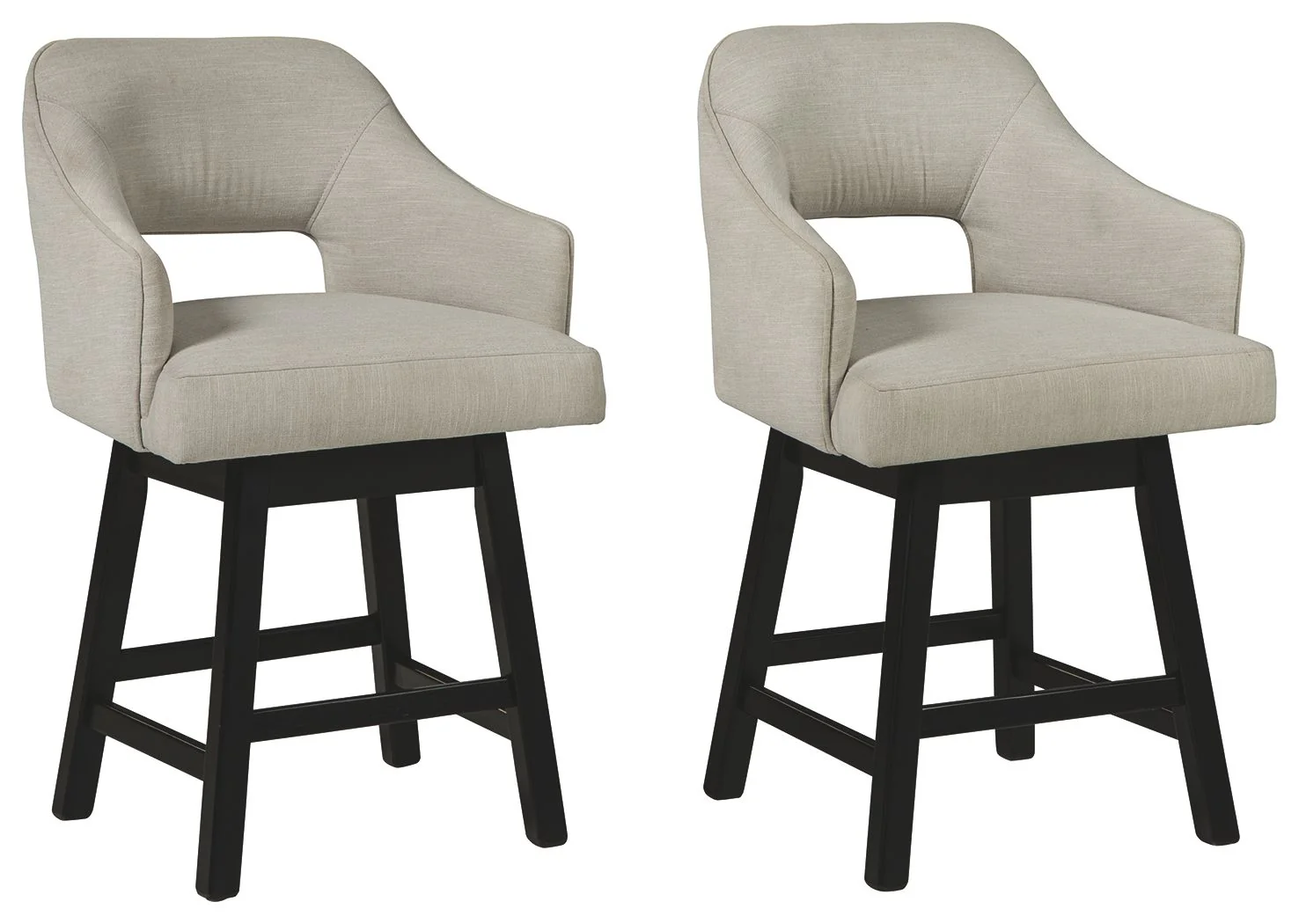 Tallenger – Upholstered Swivel Barstool (Set of 2)