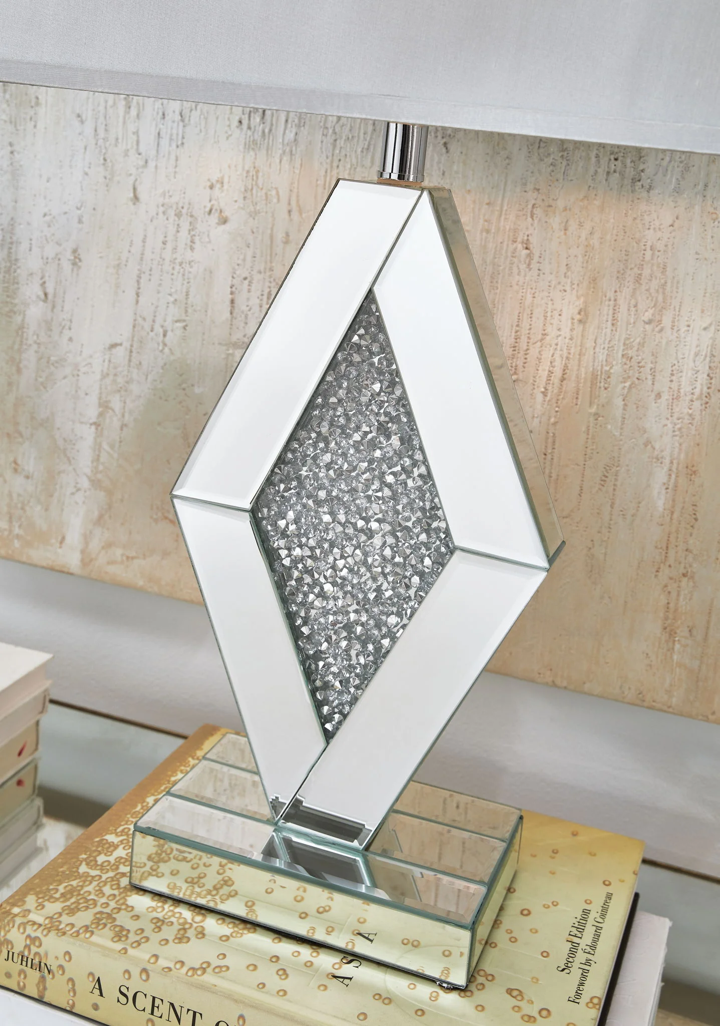 Prunella - Mirror Table Lamp  - Silver Finish - Image 2