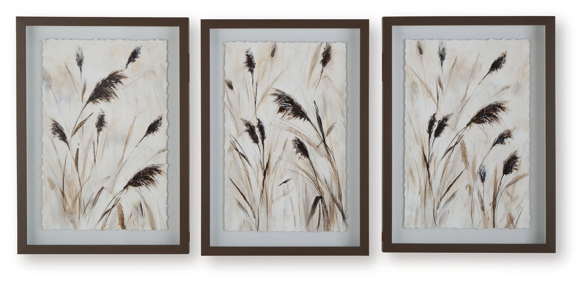 Honslow – Wall Art Set (Set of 3) – Brown / Black / White