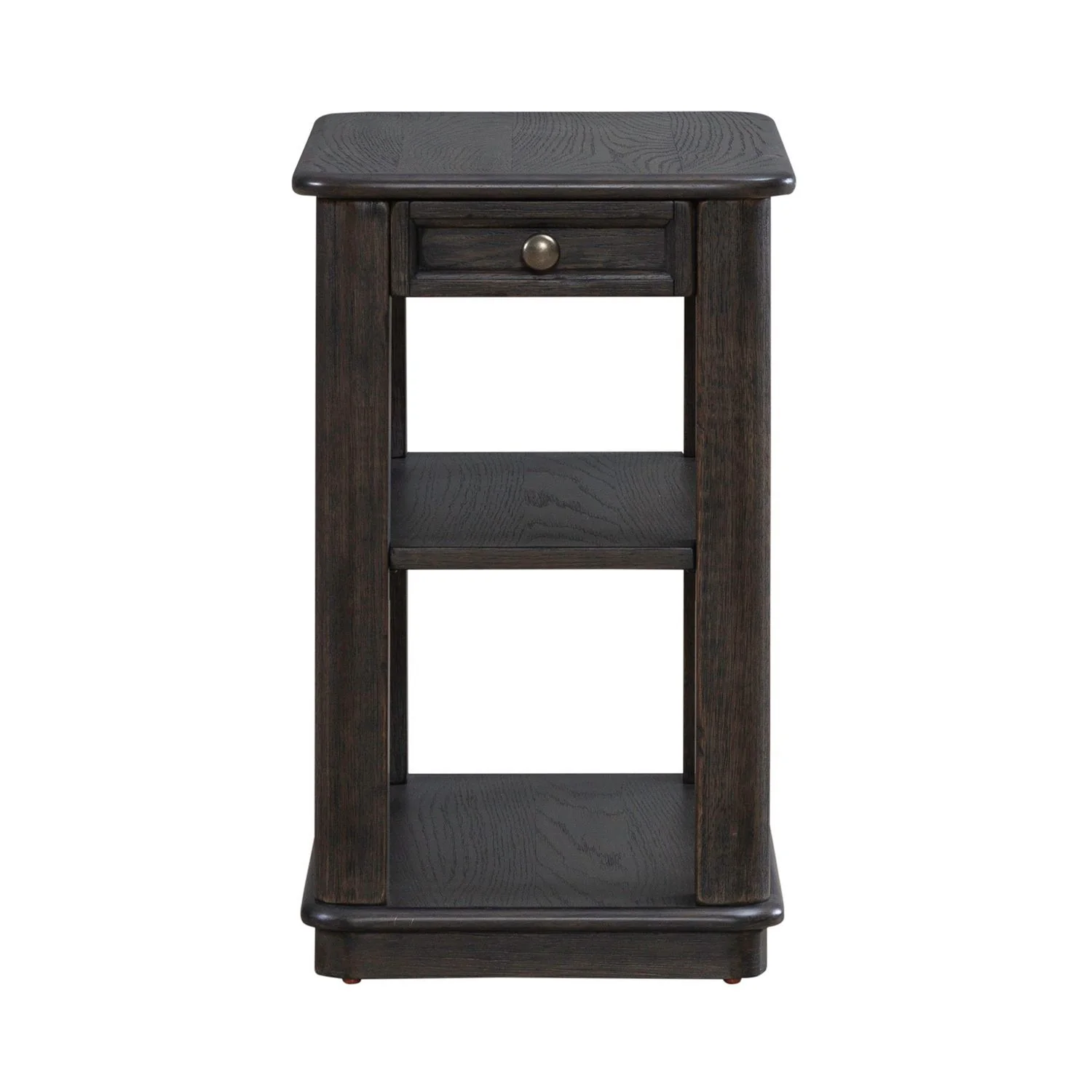 Wallace - Chair Side Table - Aged Oak - Image 3