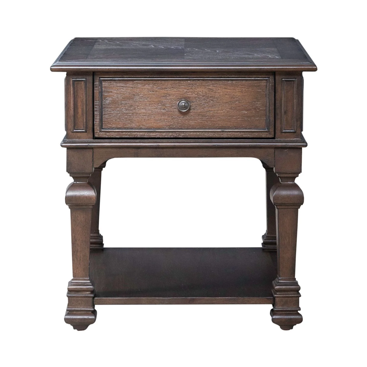 Providence Park - Drawer End Table - Chateau Brown - Image 3