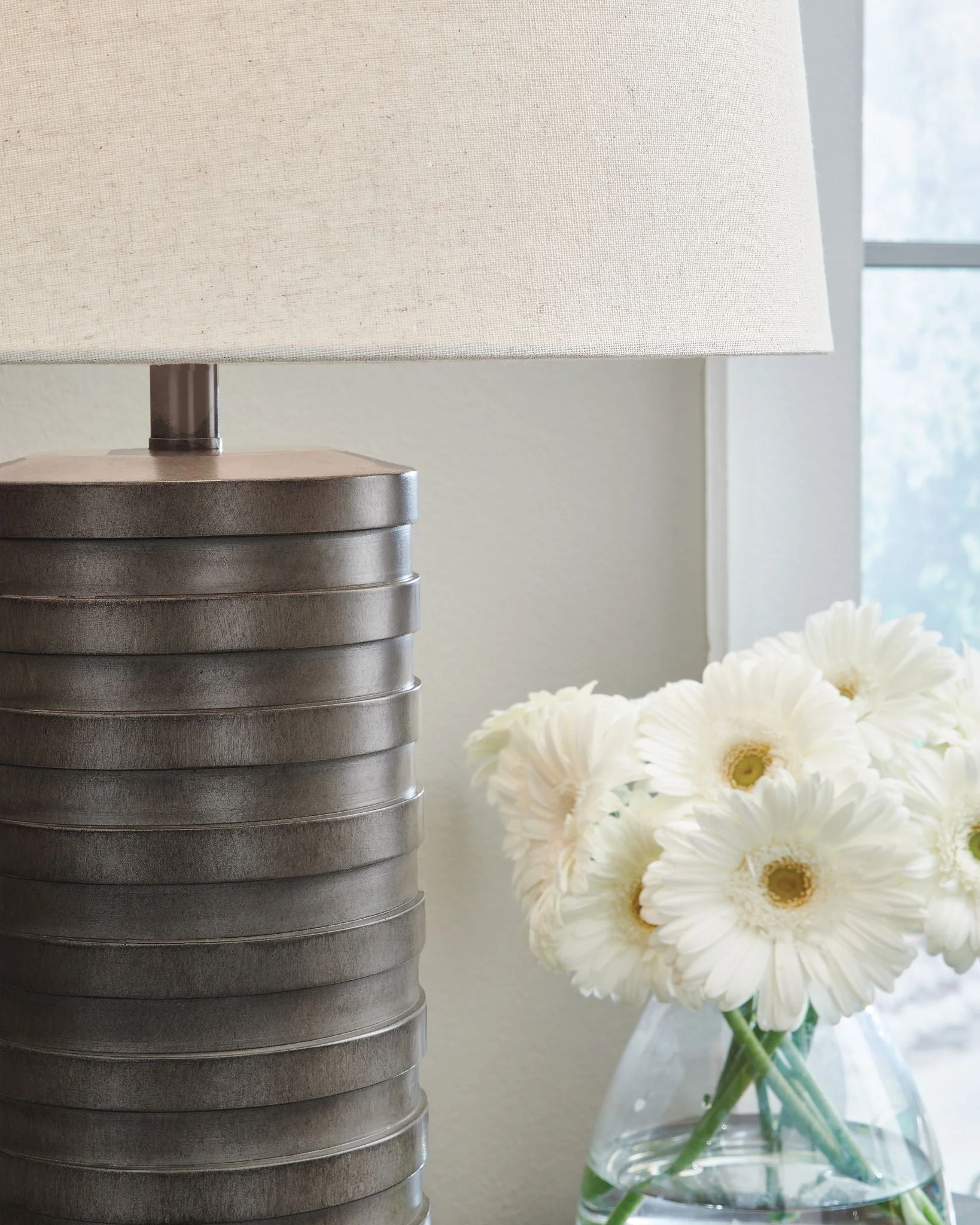 Neilett - Poly Table Lamp (Set of 2) - Antique Brown - Image 2