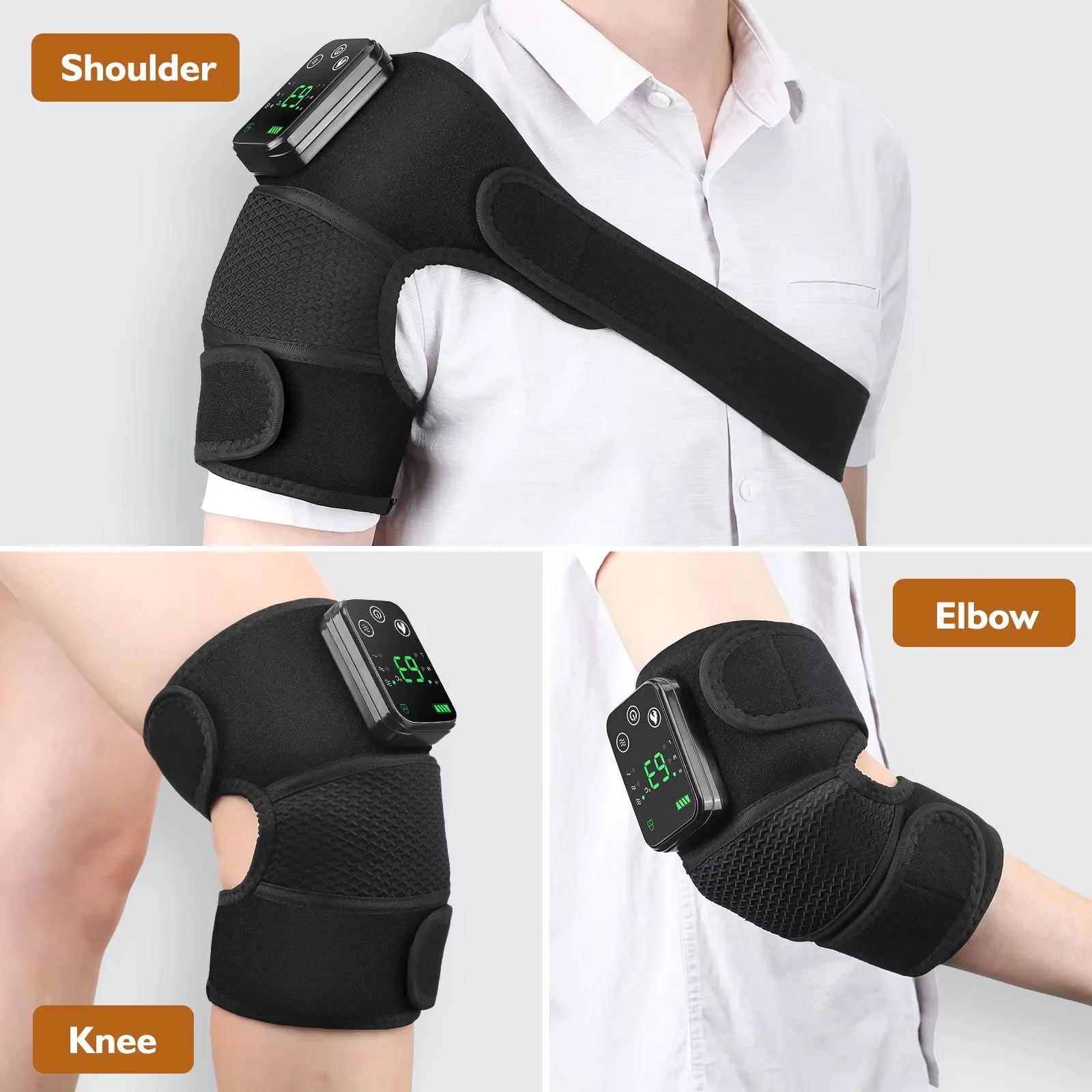 Compress Vibration Therapy Smart Heated Massager - Image 3