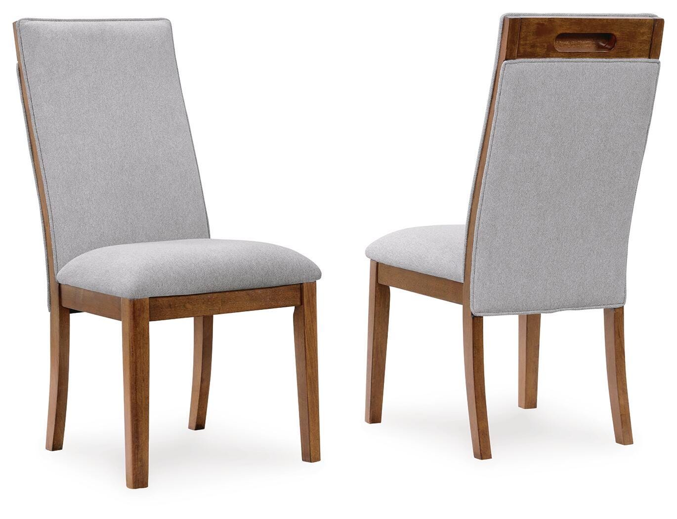 Lyncott - Dining Upholstered Side Chair (Set of 2) - Beige / Brown - Image 1