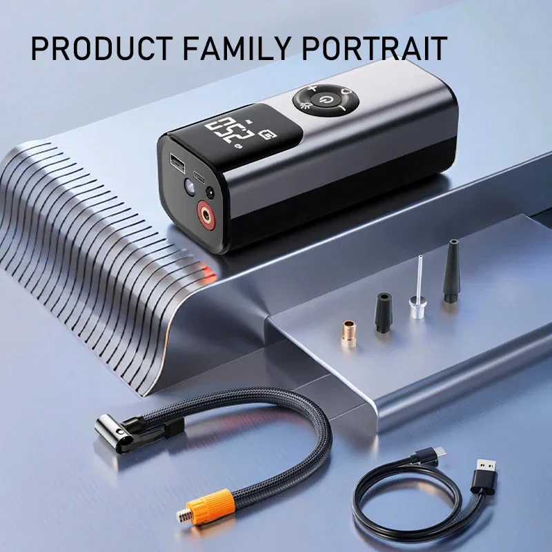 Mini Wireless Automatic Car Tire Air Compressor Pump - Image 3