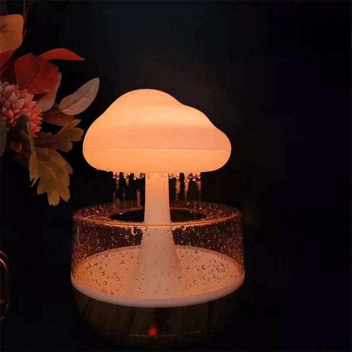 Rain Cloud Mushroom Air Humidifier Night Lamp - Image 1