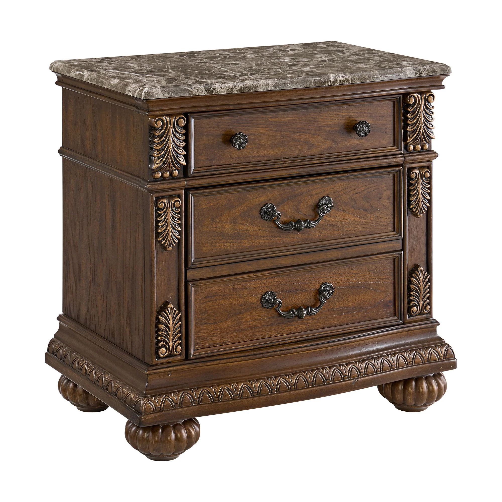 Cadenza – Nightstand With USB-C – Brown