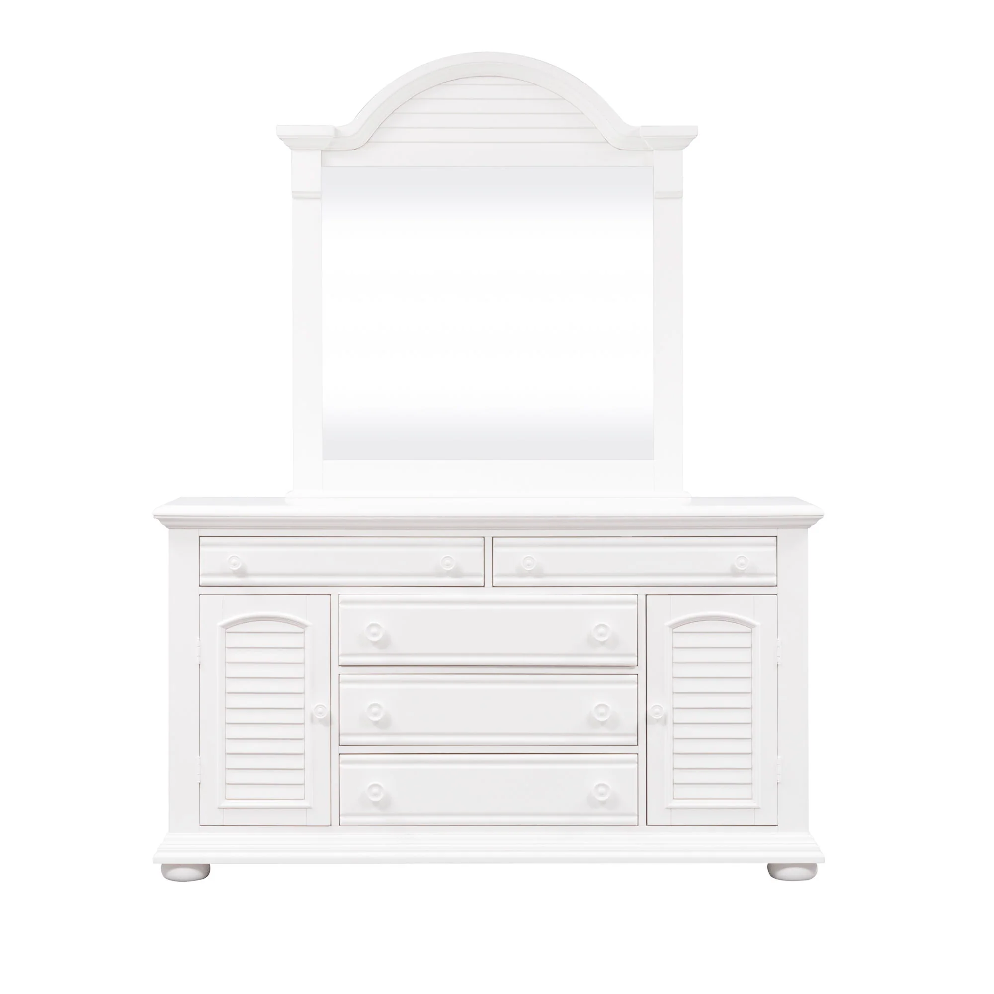 Summer House - Dresser & Mirror - White - Image 1