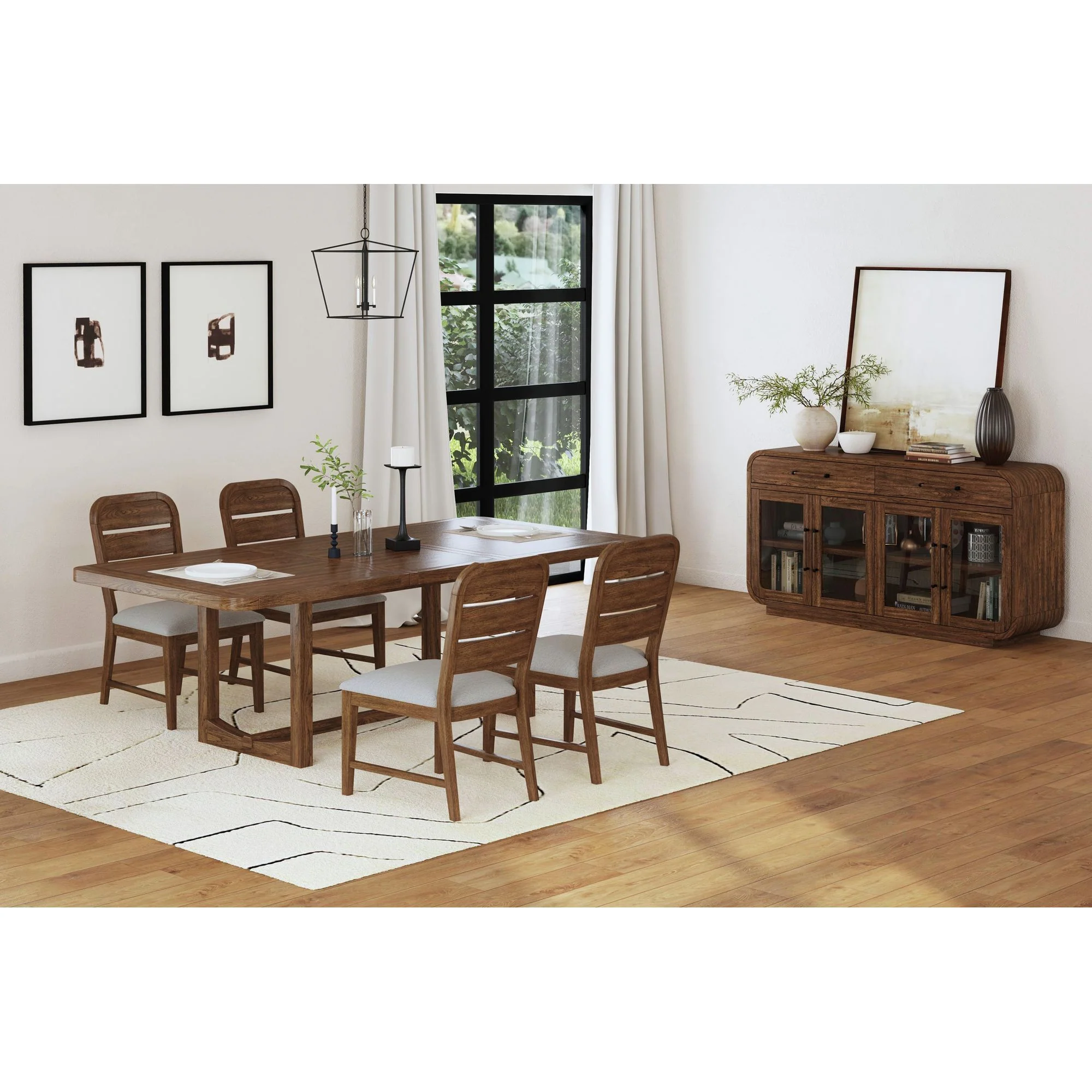 Glinda - Dining Table With 18" Leaf - Brown - Image 3