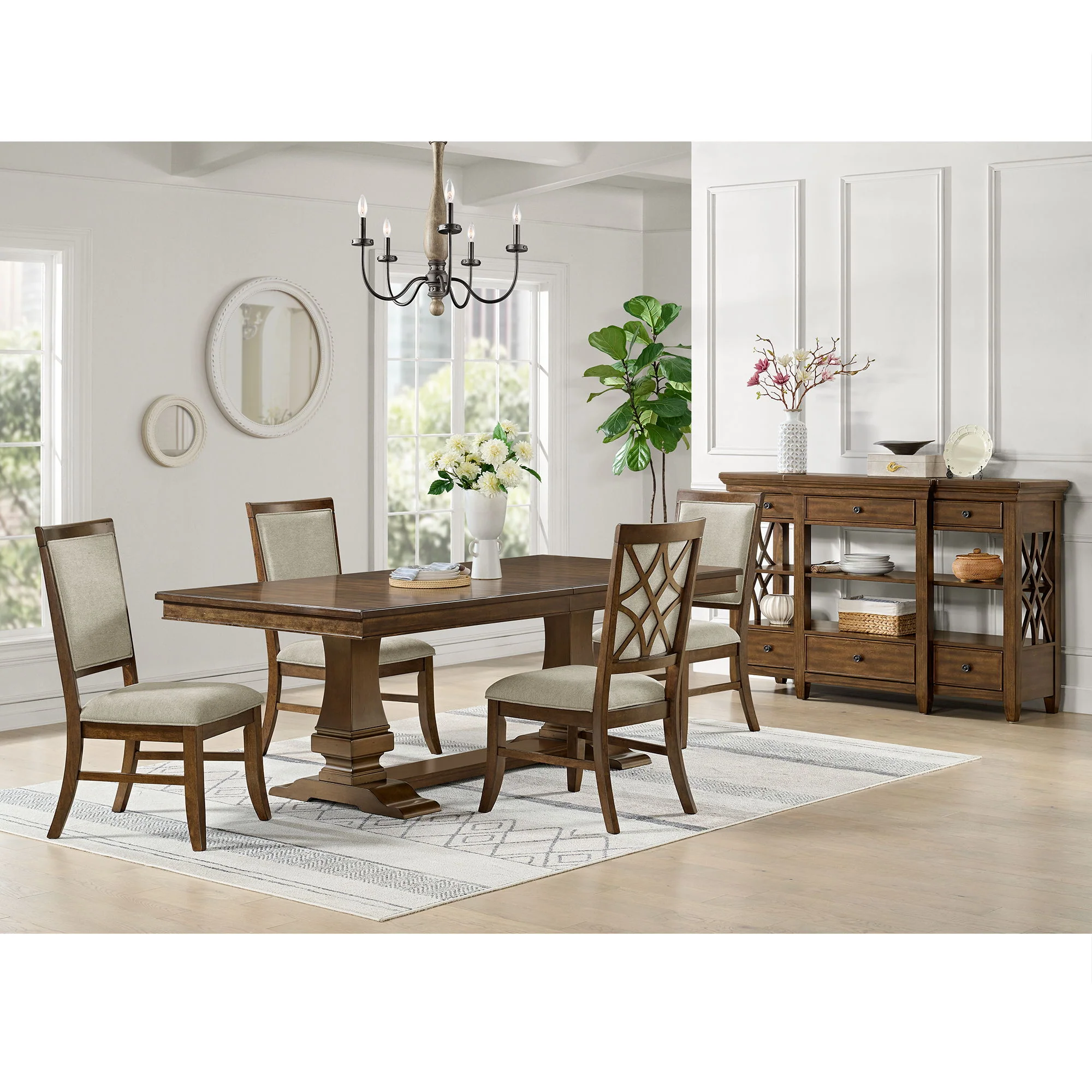 Phillipe - Dining Table With 18" Leaf - Cherry - Image 2