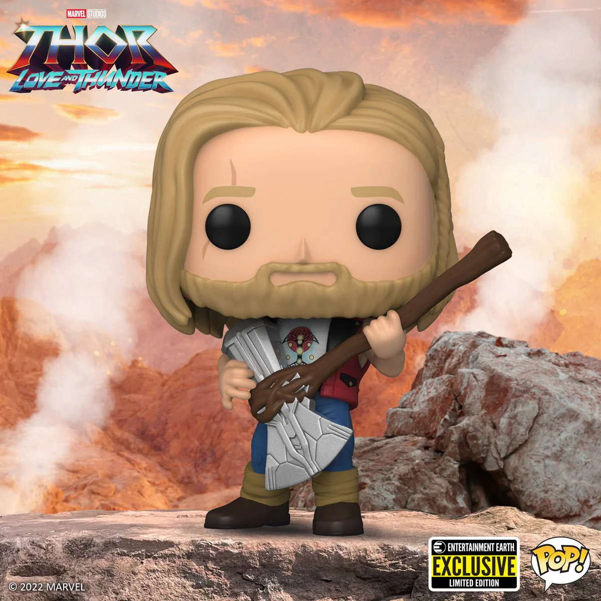 Funko Pop! Marvel: Thor: Love and Thunder - Ravager Thor #1085 Entertainment Earth Exclusive - Image 2