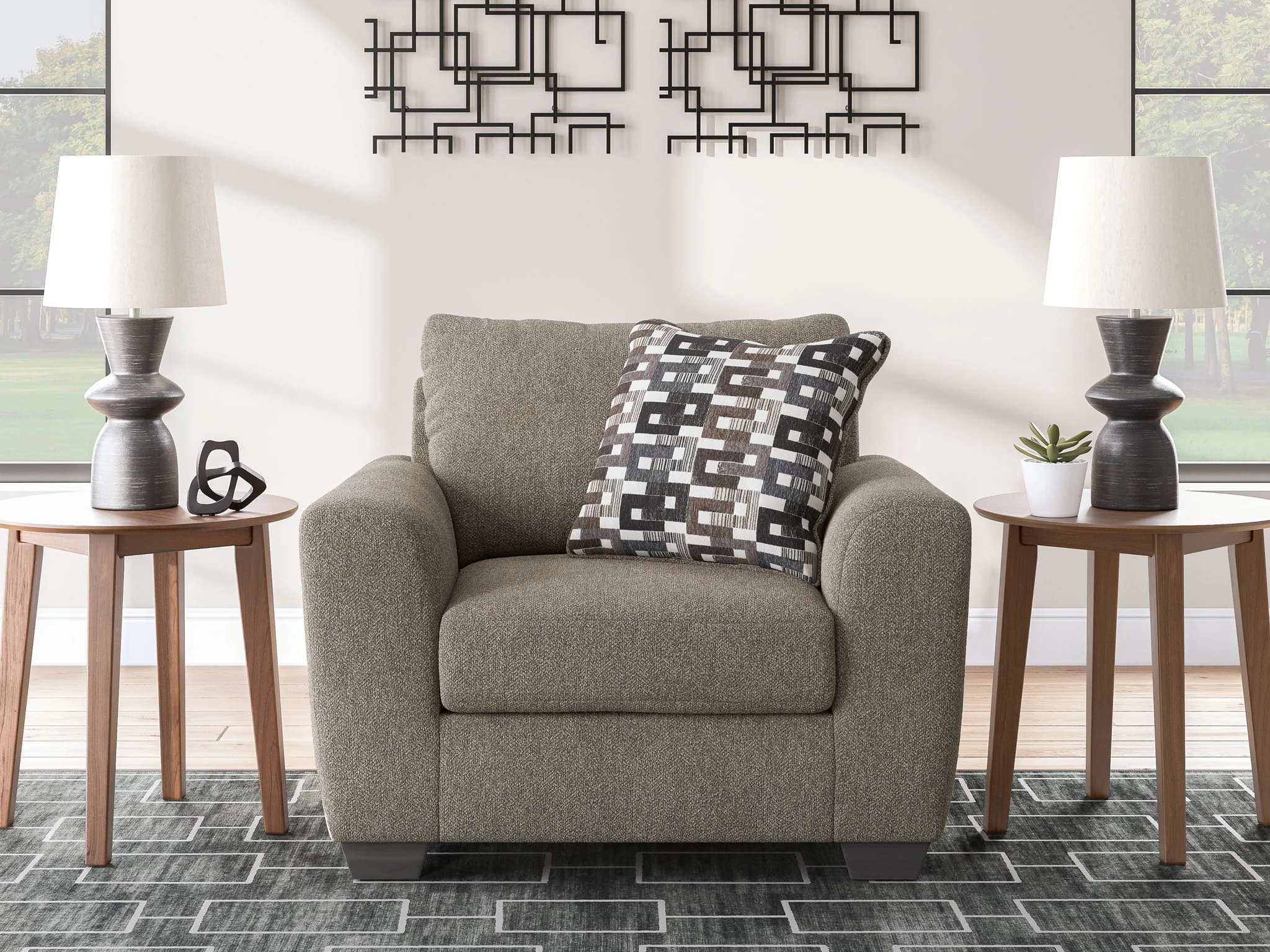 Triston-Peaks - Chair And A Half - Suede - Image 3