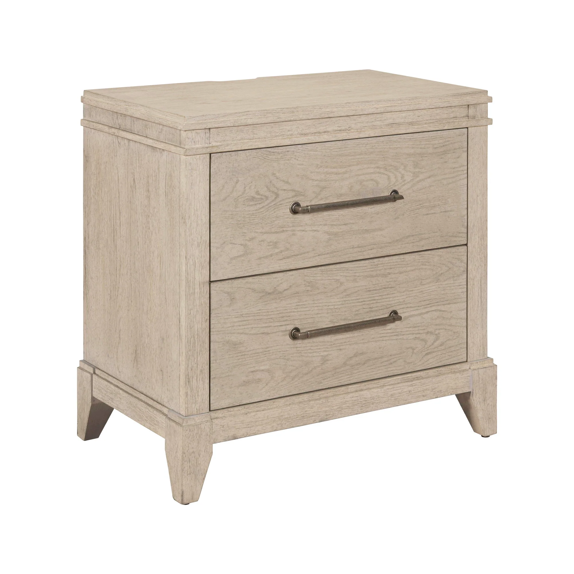 New Haven - Nightstand With Charging Station - Sanctuary White - Image 3