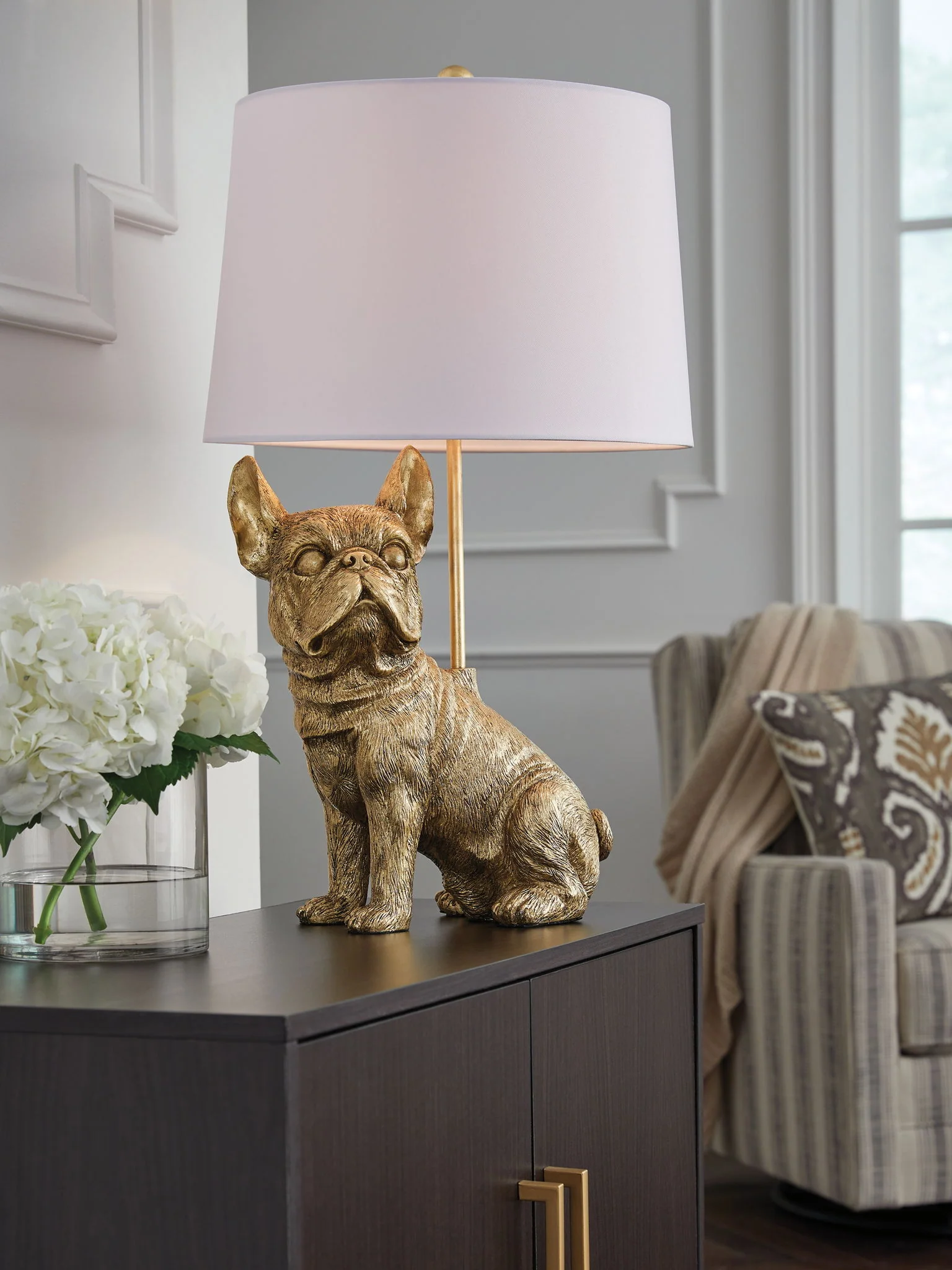 Wadeland - Poly Table Lamp - Gold Finish - Image 3