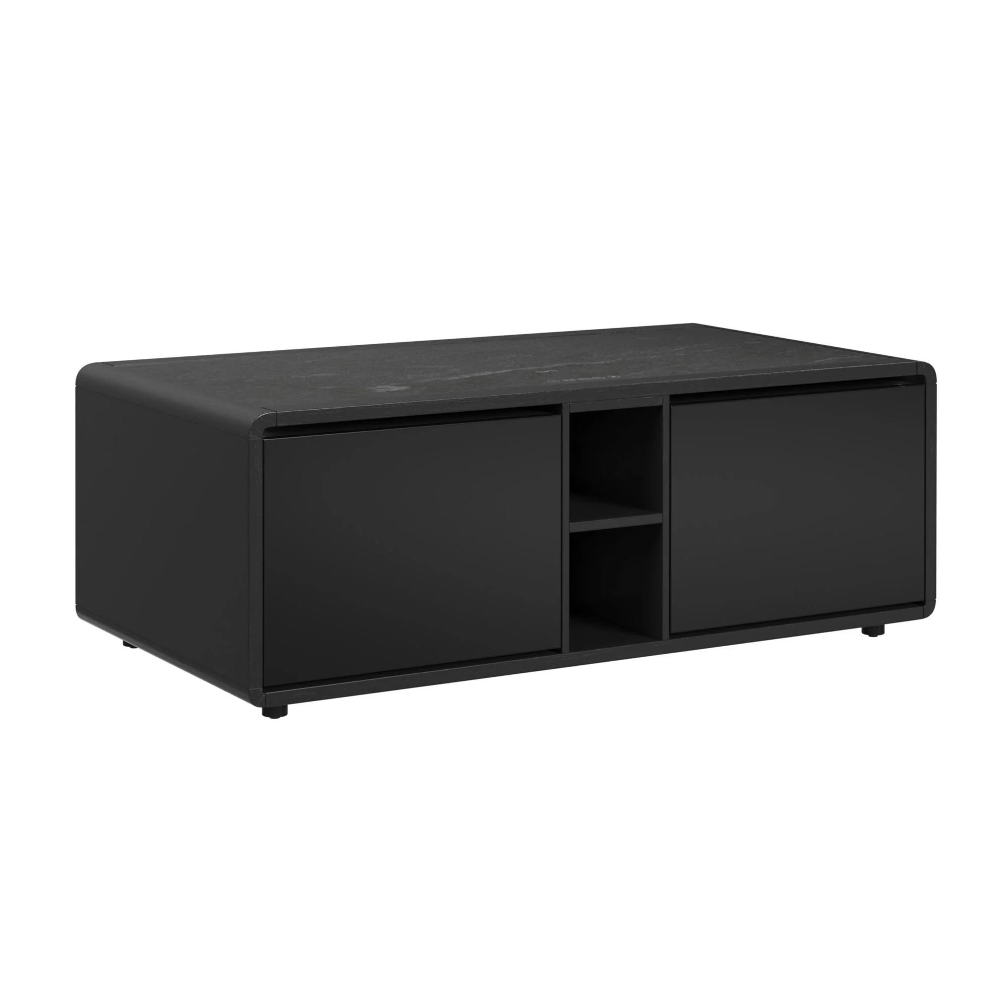 Halo – Smart Coffee Table With Fridge And Speaker – Black