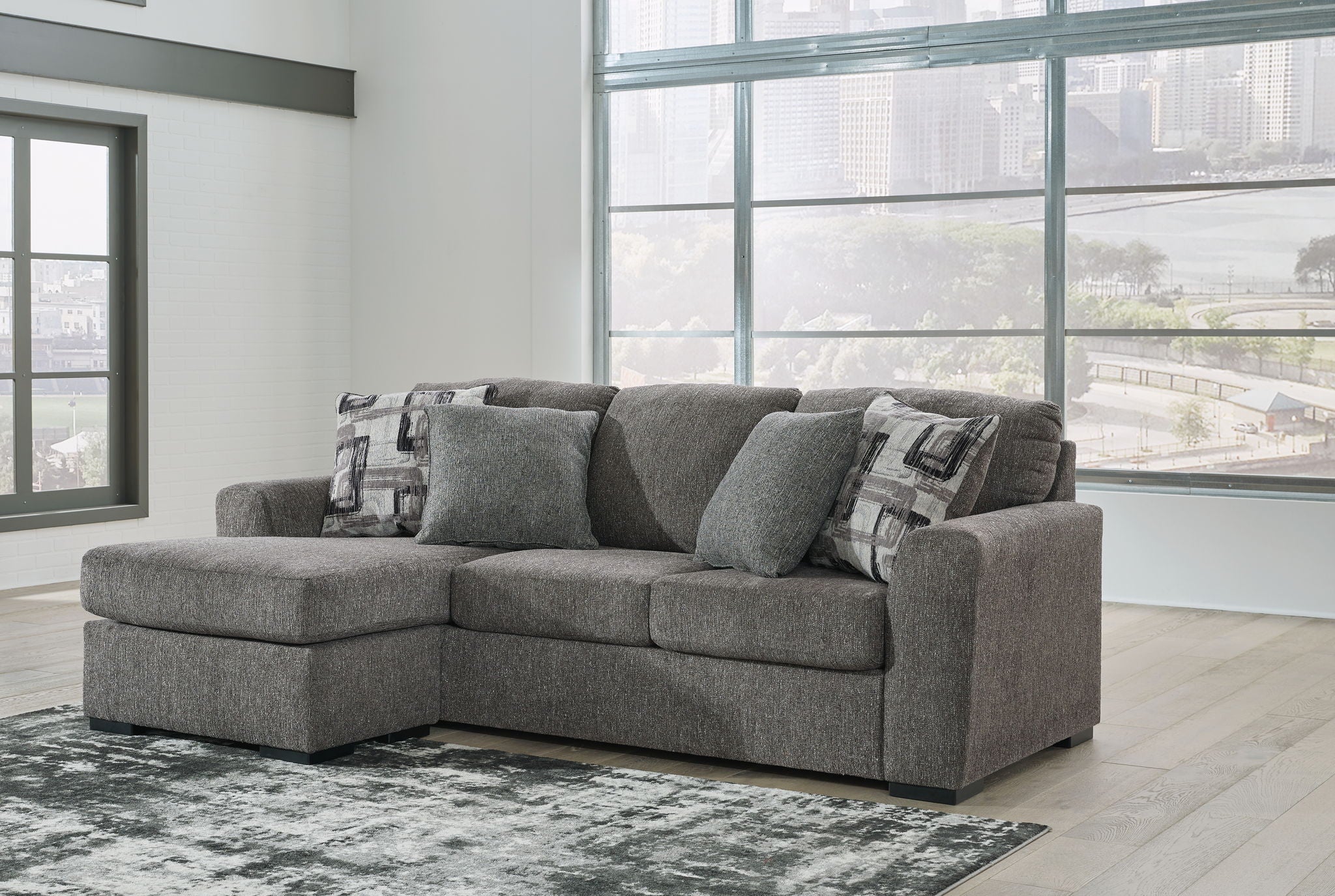 Gardiner - Sofa Chaise - Pewter - Image 3
