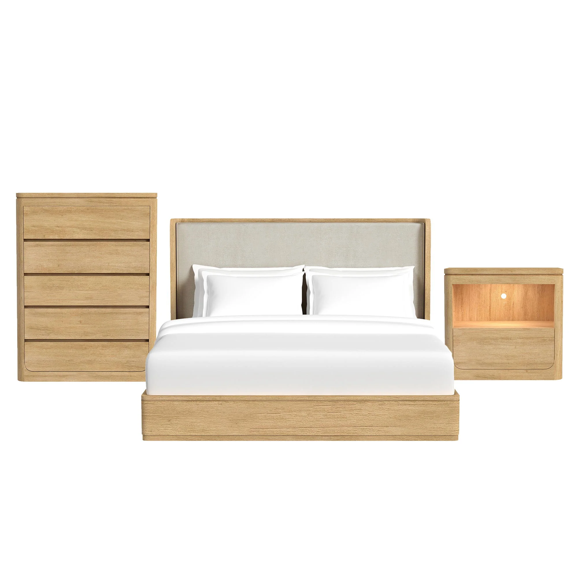 Rosalie – Upholstered Bedroom Set