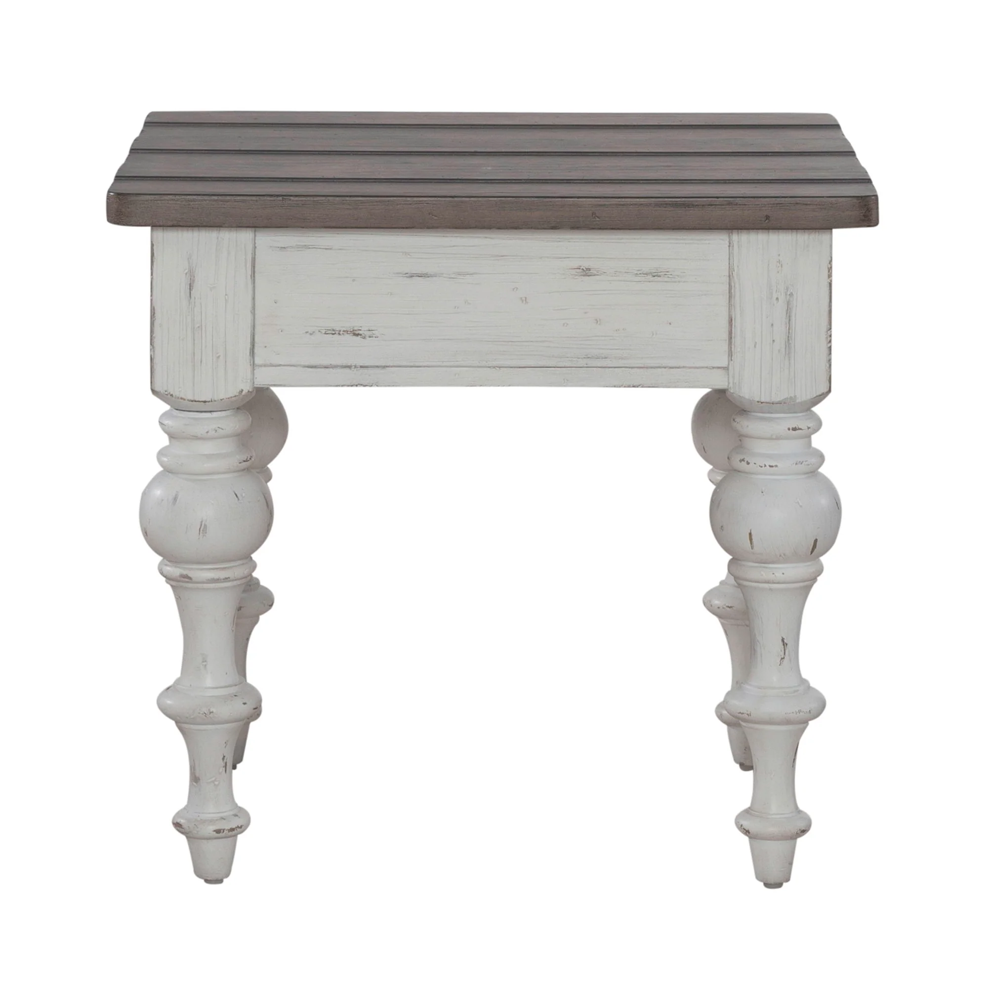 River Place - End Table - Riverstone White & Tobacco - Image 3