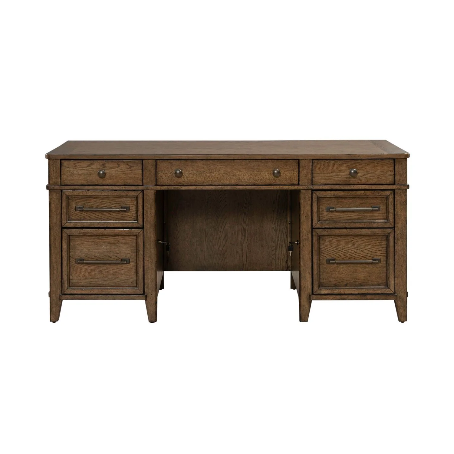 Carolina Park - Jr Executive Desk - Amber Brown - Image 3