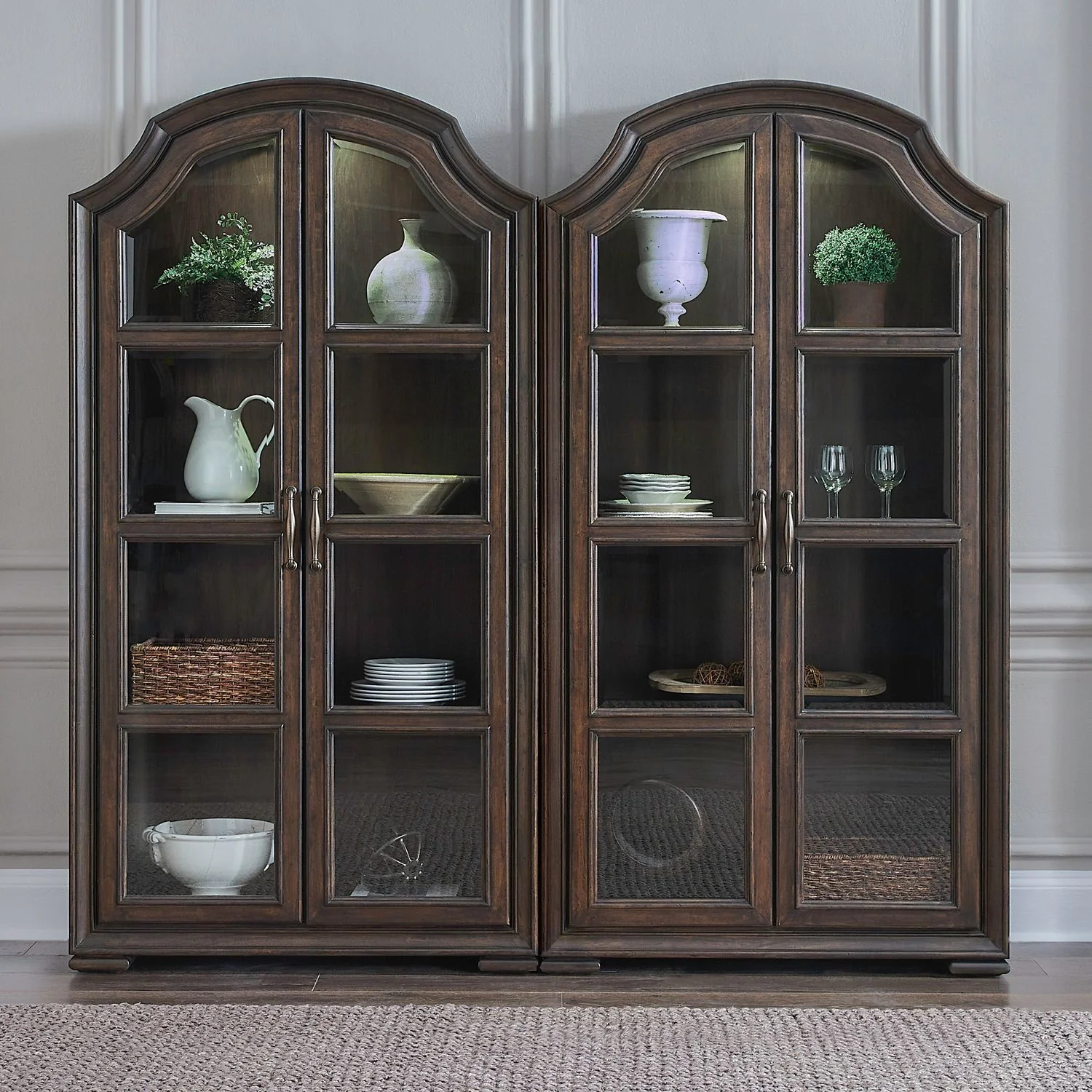 Providence Park – Bunching Cabinet (Set of 2) – Chateau Brown