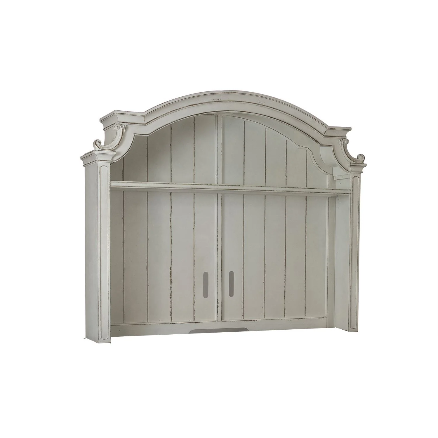 Magnolia Manor - Arched Entertainment Hutch - Antique White - Image 3