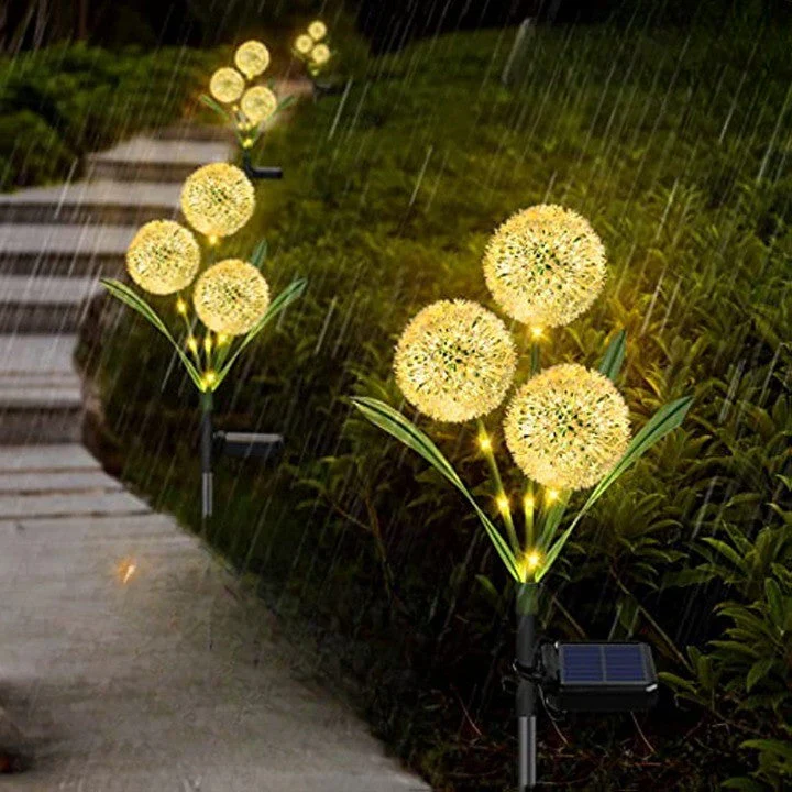 Garden Glow Solar-Powered Dandelion Lights - Image 2