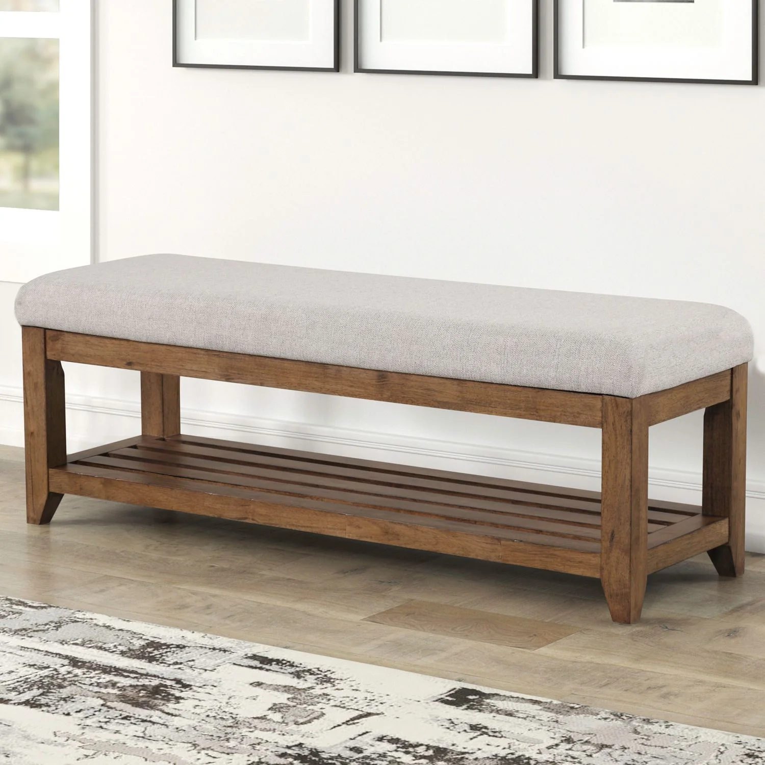 Shaker Lakes – Bed Bench – Harvest Brown