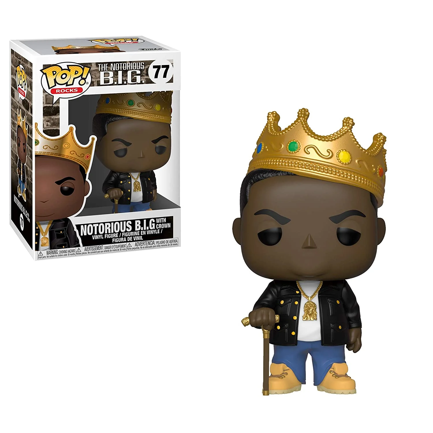 Funko Pop! Rocks: The Notorious B.I.G. with Crown #77 - Image 1