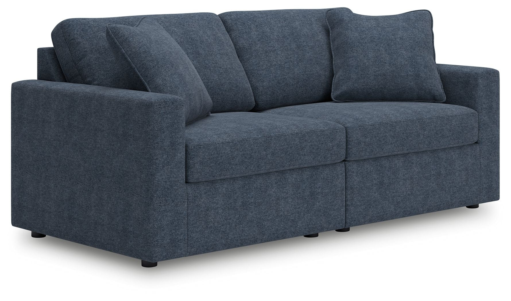 Modmax - 2-Piece Sectional Loveseat - Fabric - Ink - Image 1