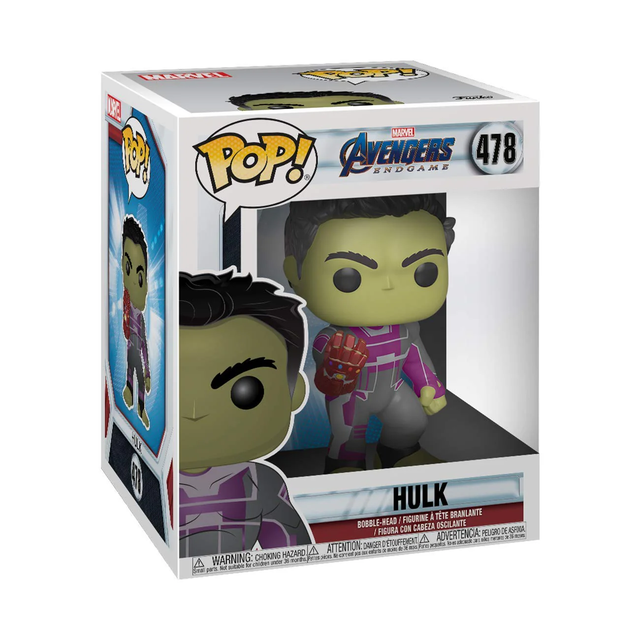 Funko Pop Marvel Avengers Endgame - 6' Hulk with Gauntlet Vinyl Figure - Image 2