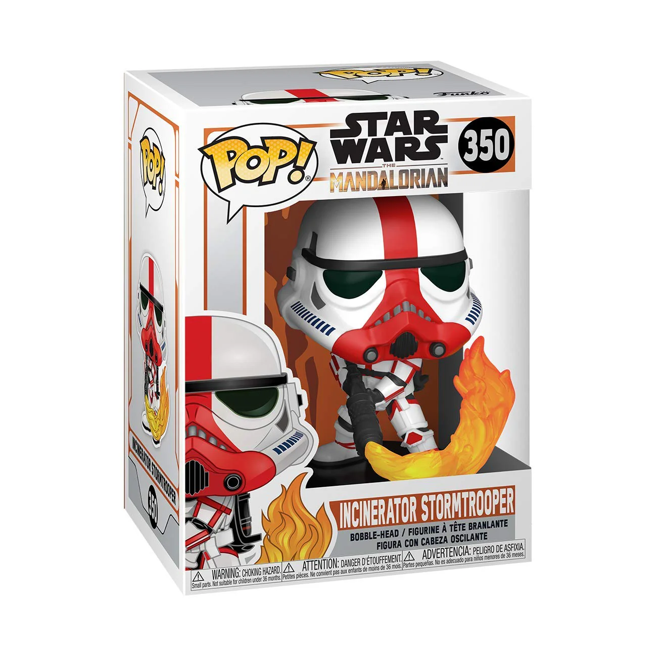 Funko Pop Star Wars The Mandalorian - Incinerator Stormtrooper Vinyl Figure - Image 2