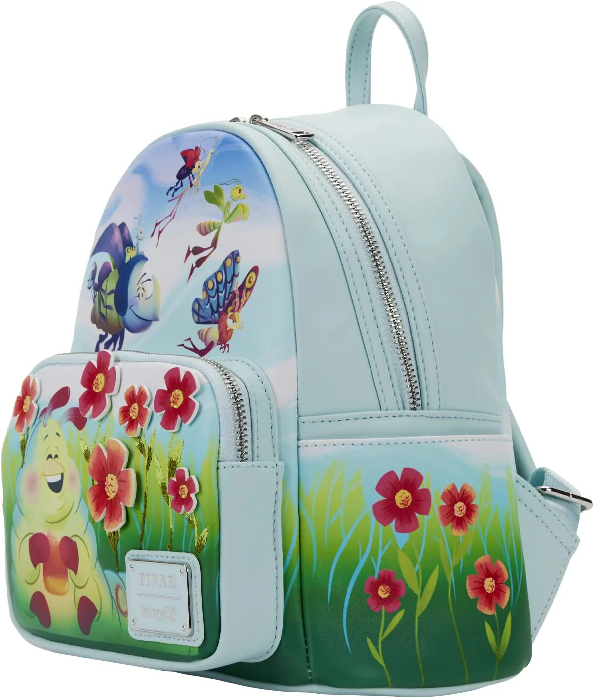 Loungefly Disney Pixar A Bugs Life Earth Day Backpack Shoulder Bag Purse - Image 1