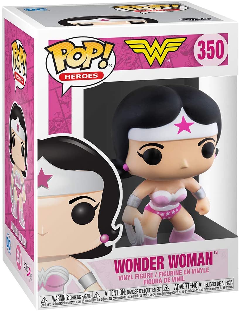 Funko Pop! DC Heroes: Breast Cancer Awareness - Wonder Woman Vinyl Figure - Image 2