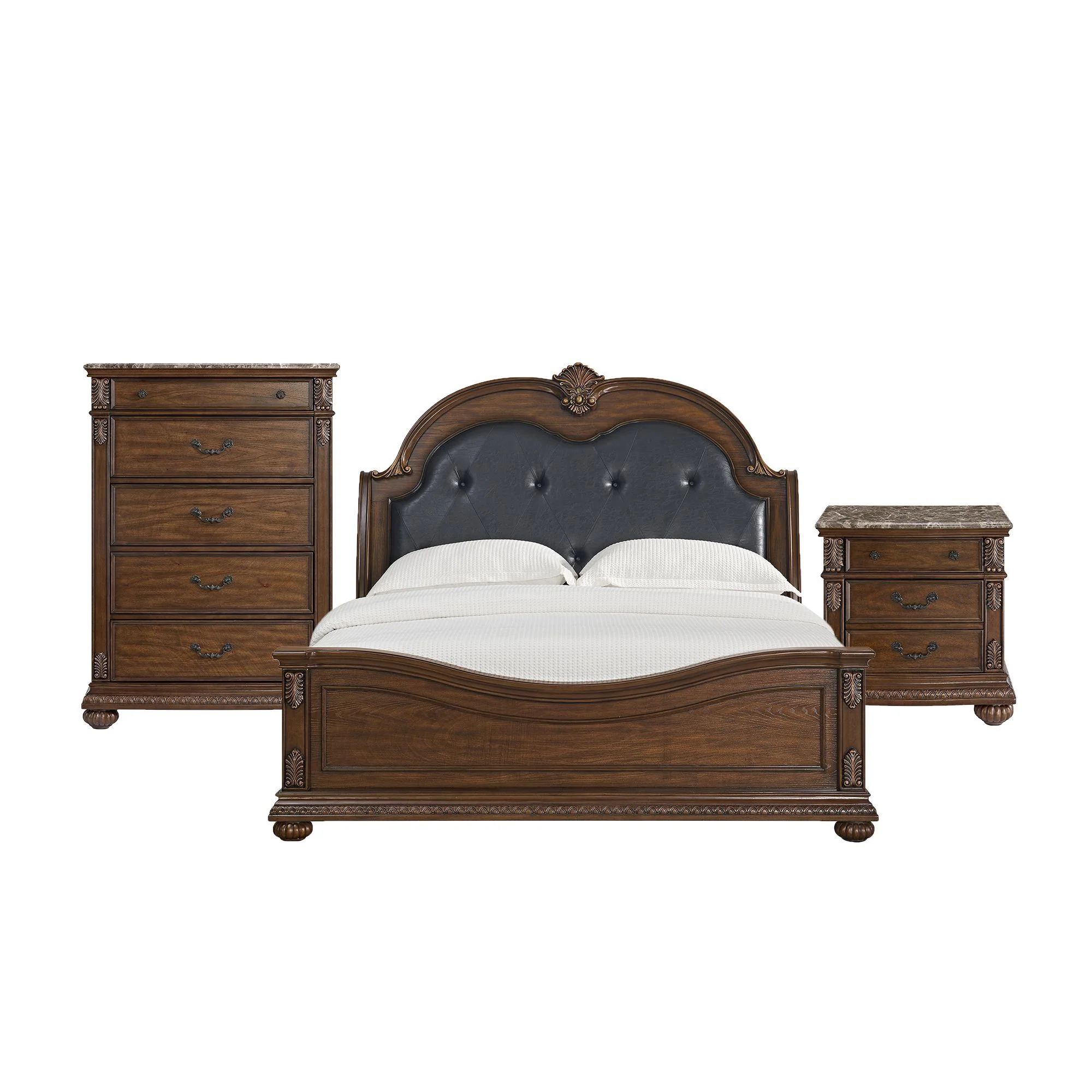 Cadenza – Upholstered Bedroom Set With PU