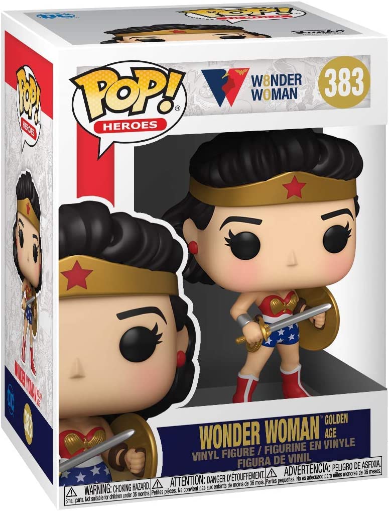 Funko Pop! Heroes Wonder Woman 80th - Wonder Woman (Golden Age) Vinyl Figure - Image 2