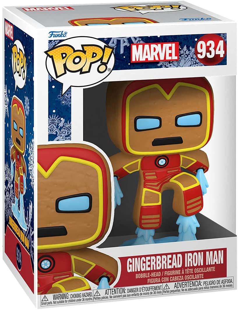 Funko Pop! Marvel: Holiday - Gingerbread Iron Man #934 - Image 1