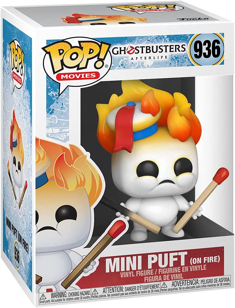 Funko Pop! Movies Ghostbusters Afterlife - Mini Puft on Fire Vinyl Figure - Image 2