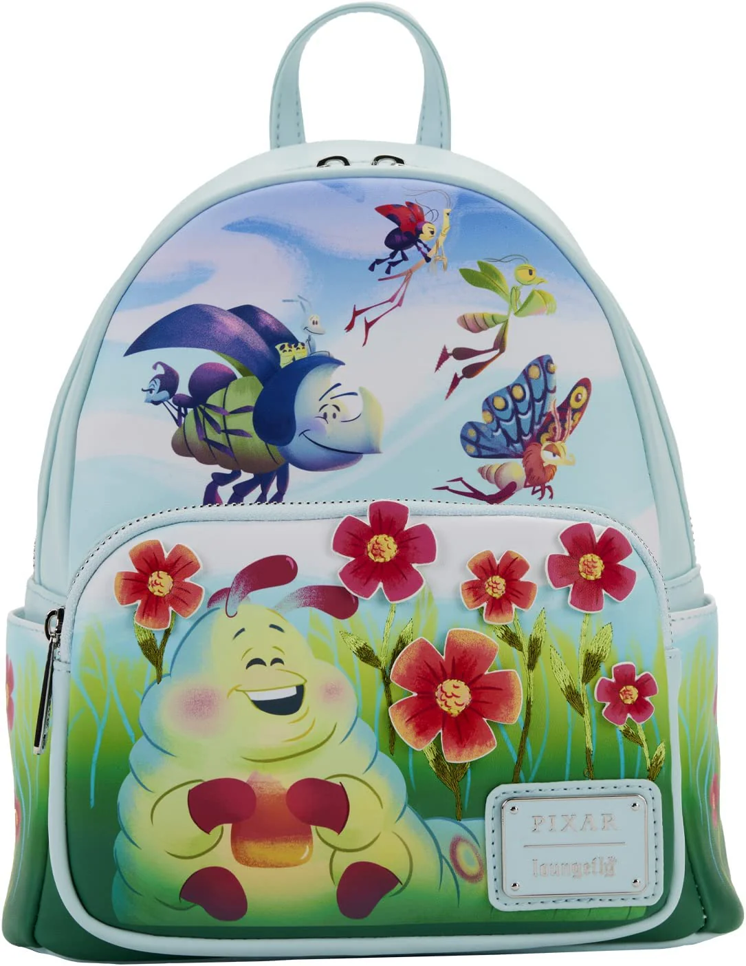 Loungefly Disney Pixar A Bugs Life Earth Day Backpack Shoulder Bag Purse - Image 2
