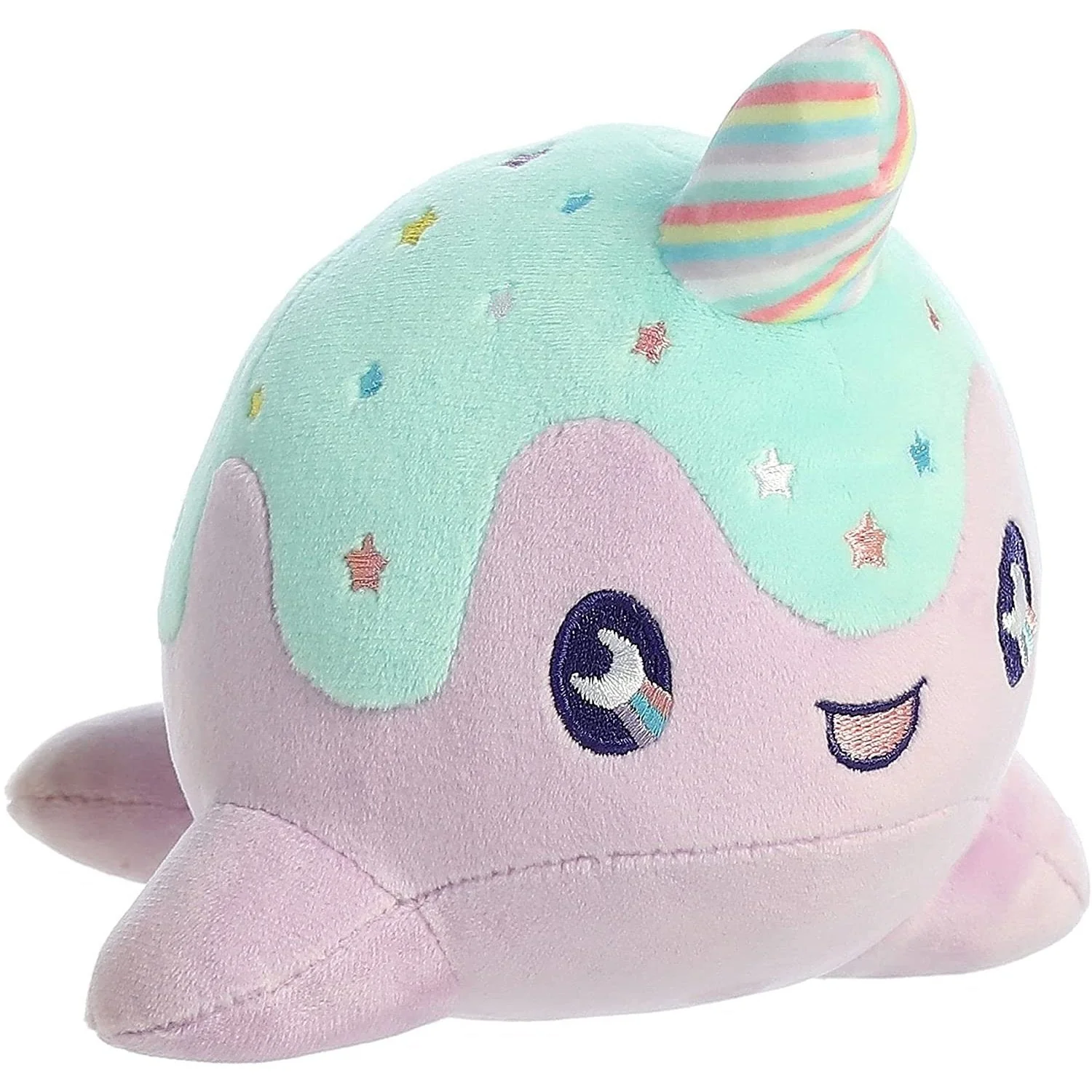 Aurora - Tasty Peach - 7" Pastel Lollipop Nomwhal Plush - Image 2