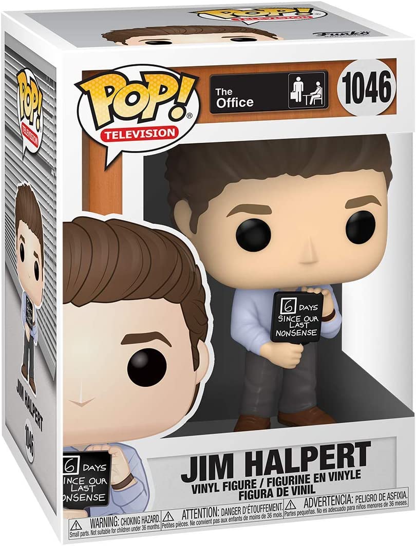 Funko Pop! TV: The Office - Jim with Nonsense Sign Vinyl Figure - Image 2