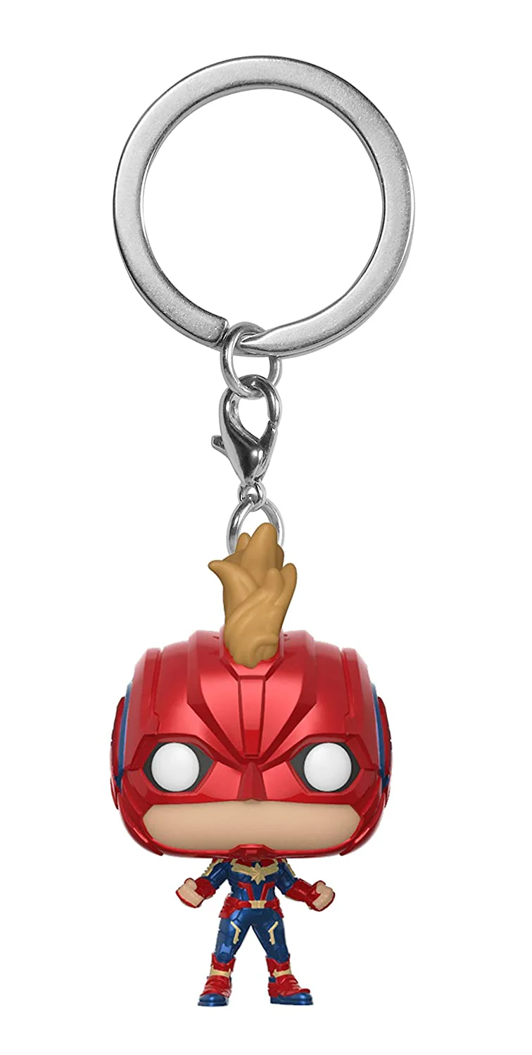 Funko Pop Keychain Marvel Captain Marvel Masked Vinyl Figure - Image 2