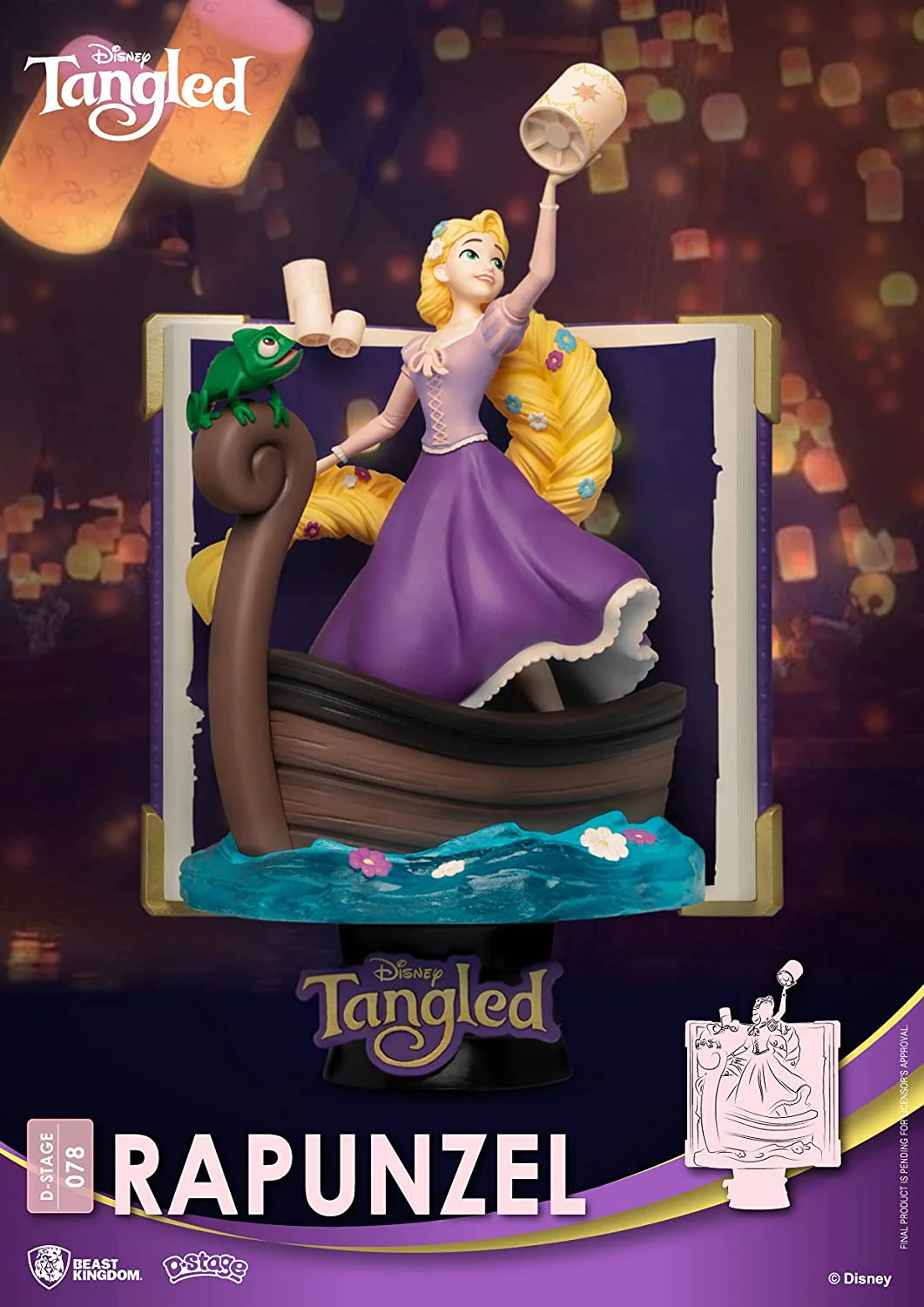 Beast Kingdom Disney Story Book Series: Rapunzel DS-078 D-Stage Statue - Image 3