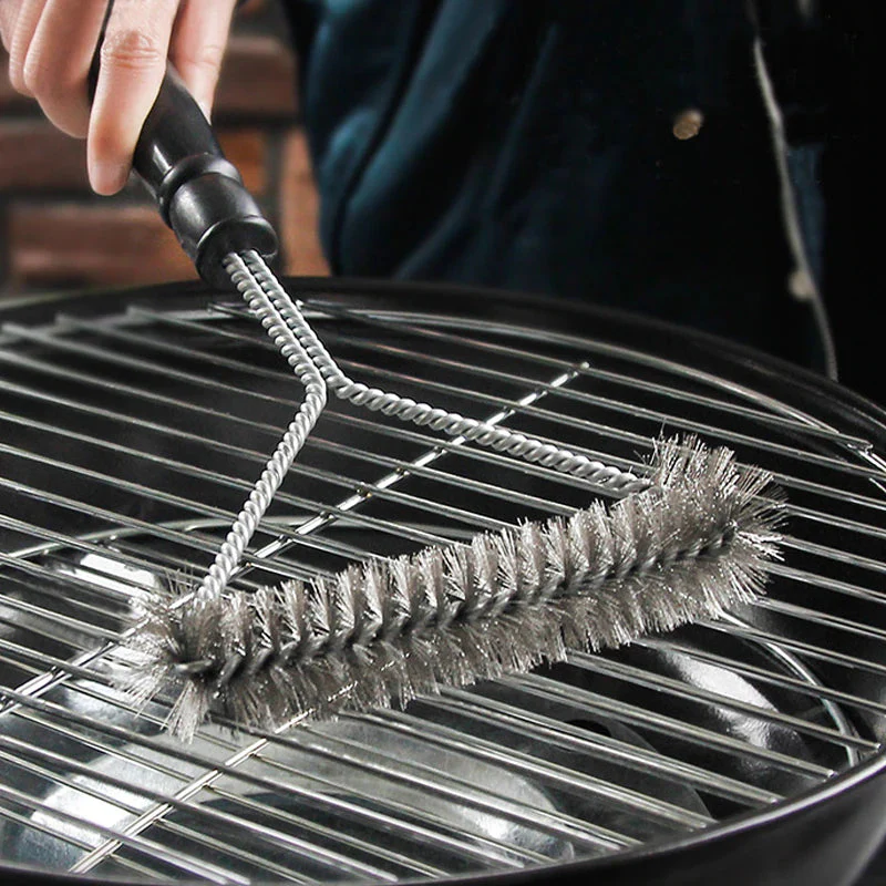Stainless Steel BBQ Grill Cleaning Brush - Image 2