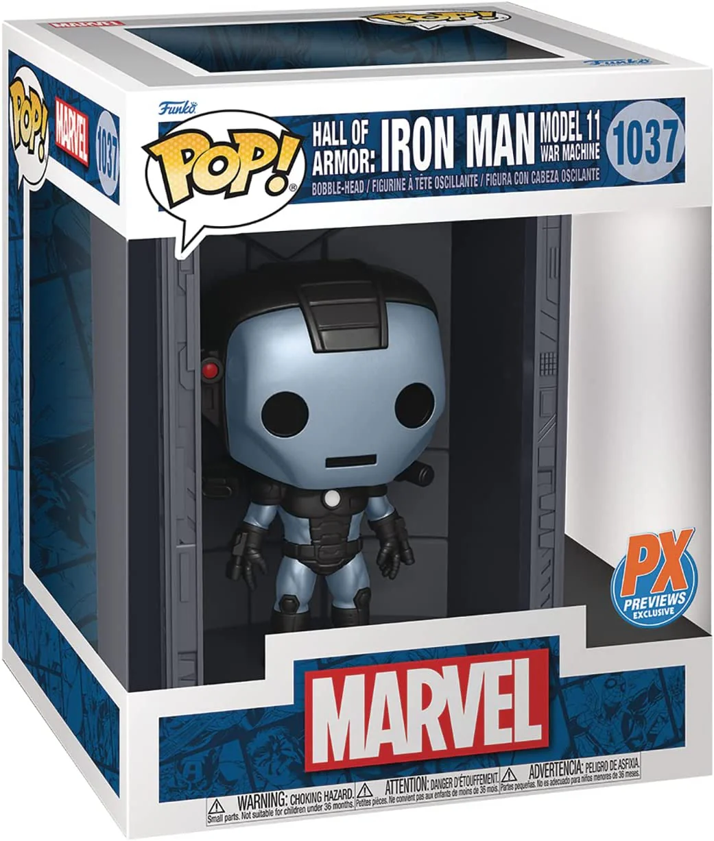 Funko Pop! Deluxe Marvel: Hall of Armor Mk11 War Machine #1037 PX Previews Exclusive - Image 2