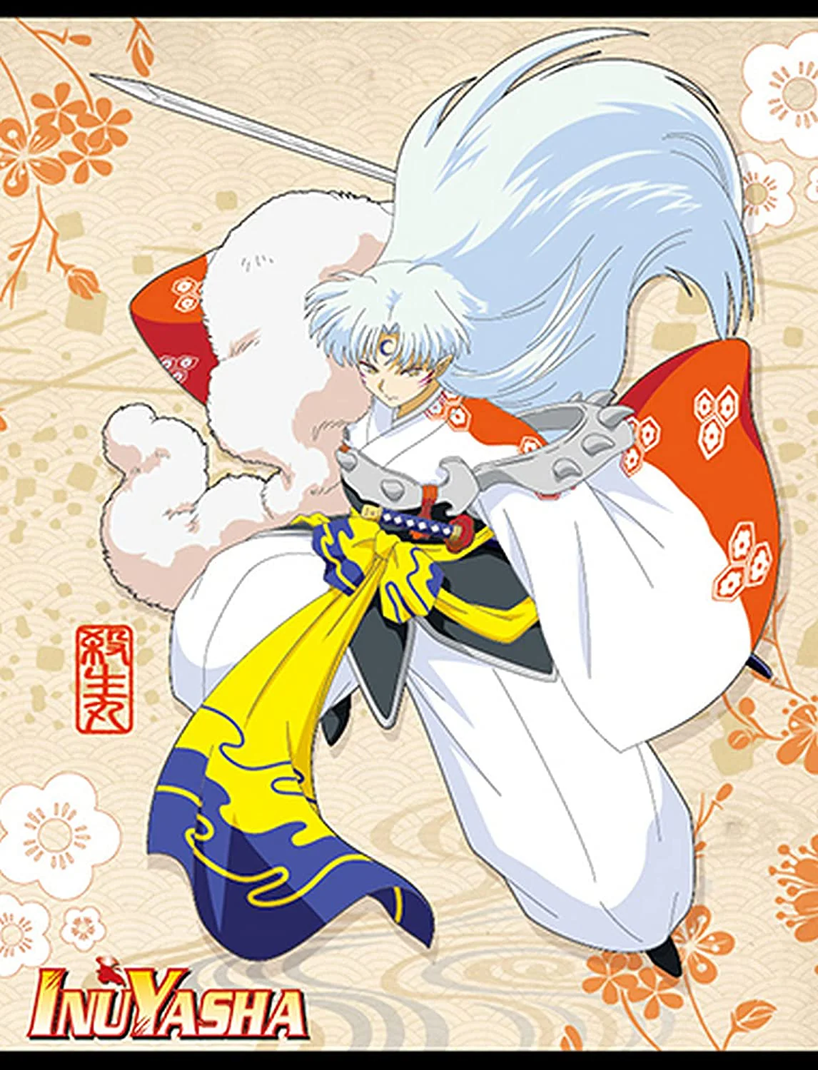 Inuyasha - Sesshomaru Sublimation Throw Blanket	 Great Eastern Entertainment - Image 1