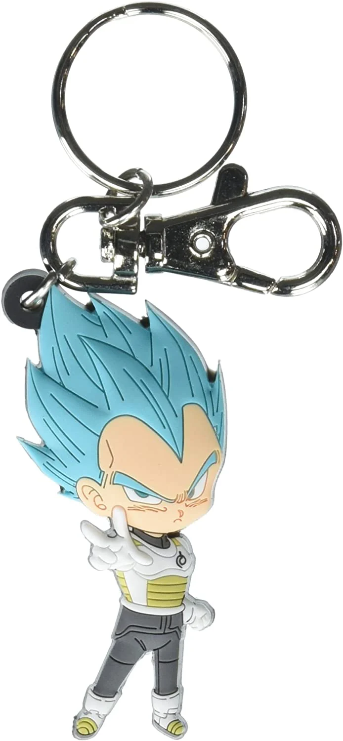 Dragon Ball Super Saiyan Blue Vegeta PVC Keychain Great Eastern Entertainment - Image 1